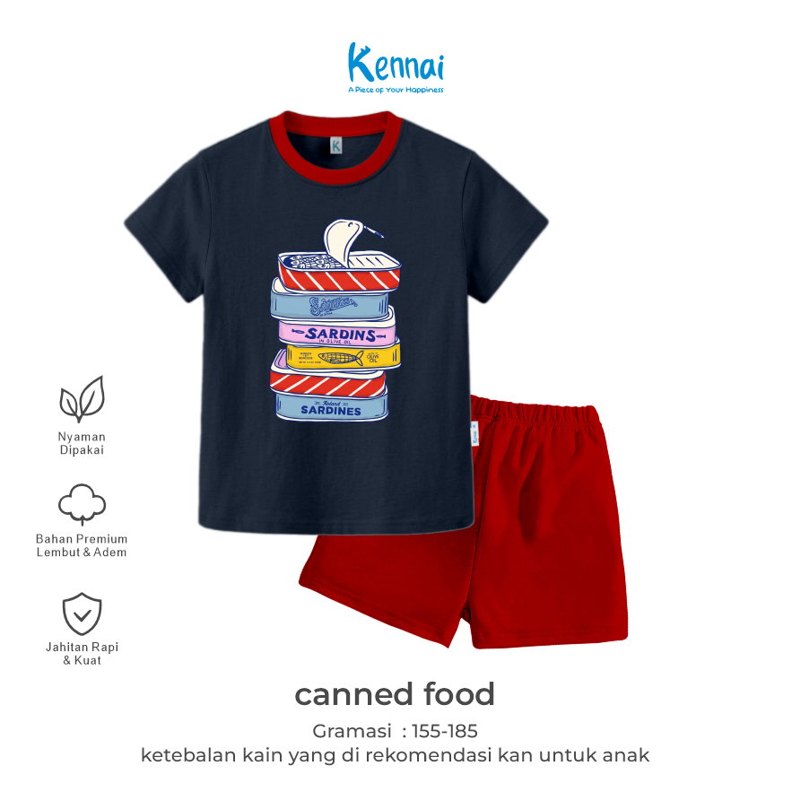 SETELAN PENDEK SERIES SUNNY CANNED FOOD