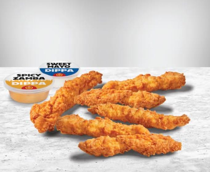 6 chicken fingers +2 Dippas_0