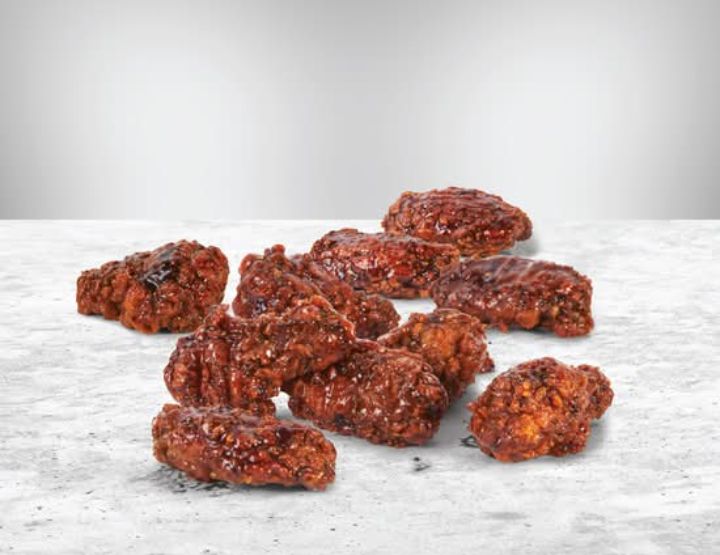10 sticky wings