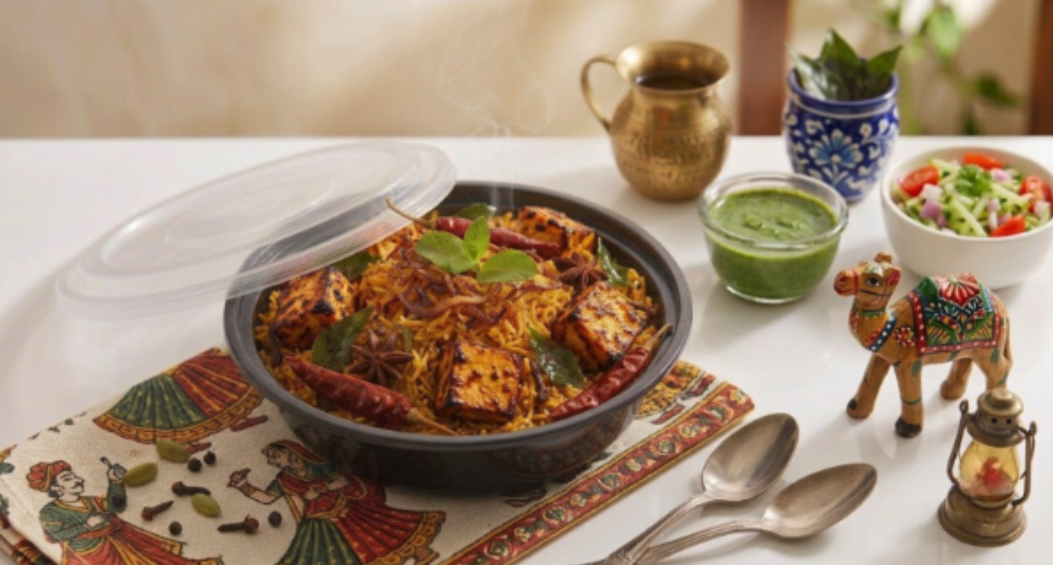 Smoky Paneer Biryani _0