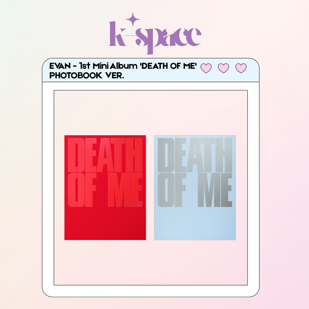 EVAN - 1st Mini Album 'DEATH OF ME' PHOTOBOOK VER.