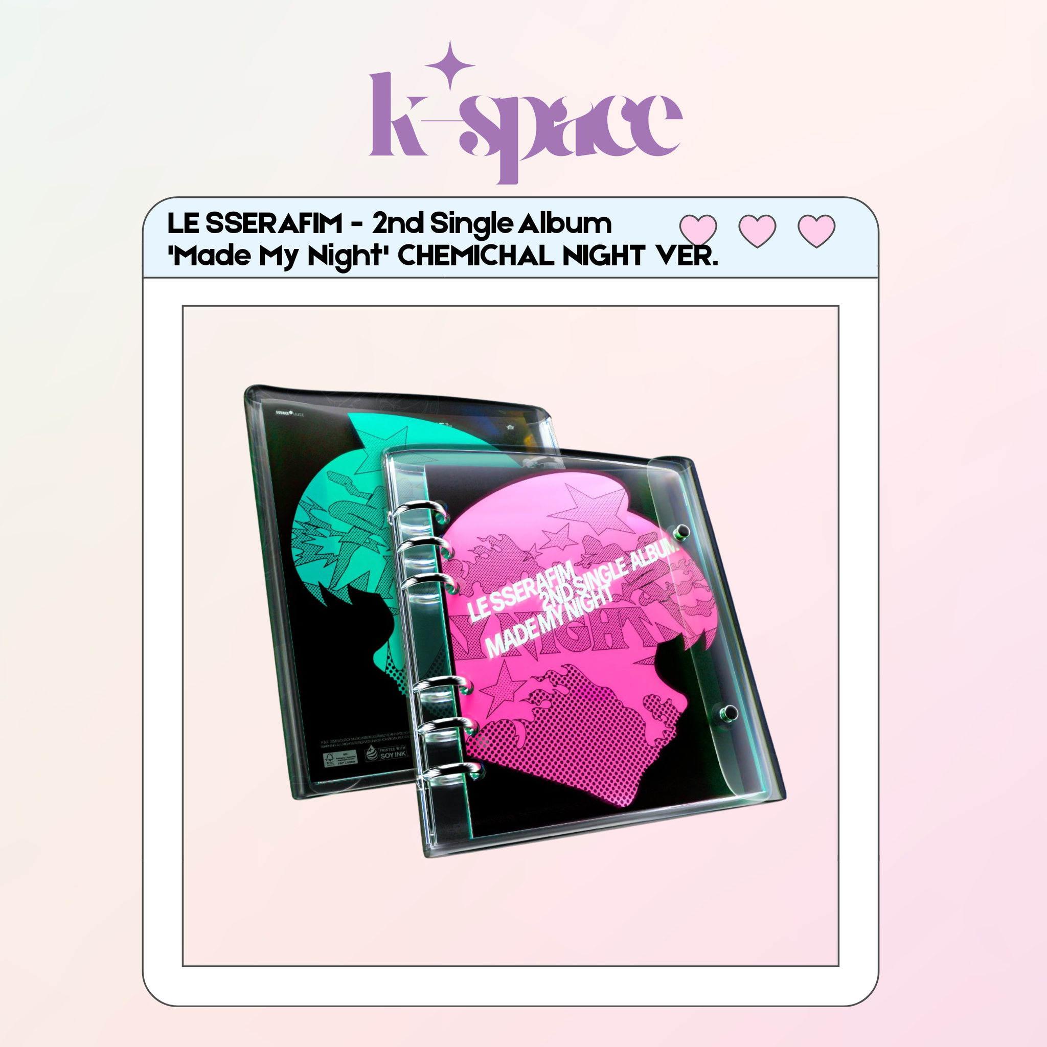 LE SSERAFIM - 2nd Single Album 'Made My Night' CHEMICHAL NIGHT VER._0