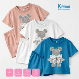 SETELAN PENDEK SERIES GLITTER BEAR