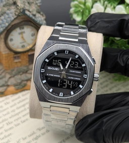 Dual Time Display – Track two time zones at once

Alarm Function – Stay on schedule easily

EL Night Light – Clear visibility in the dark

Water Resistant – Suitable for daily use

Countdown Timer – Perfect for timing tasks

Stopwatch – Accurate time tracking

Stainless Steel Chain – Durable & stylish

Stainless Steel Push Lock – Secure and comfortable fit