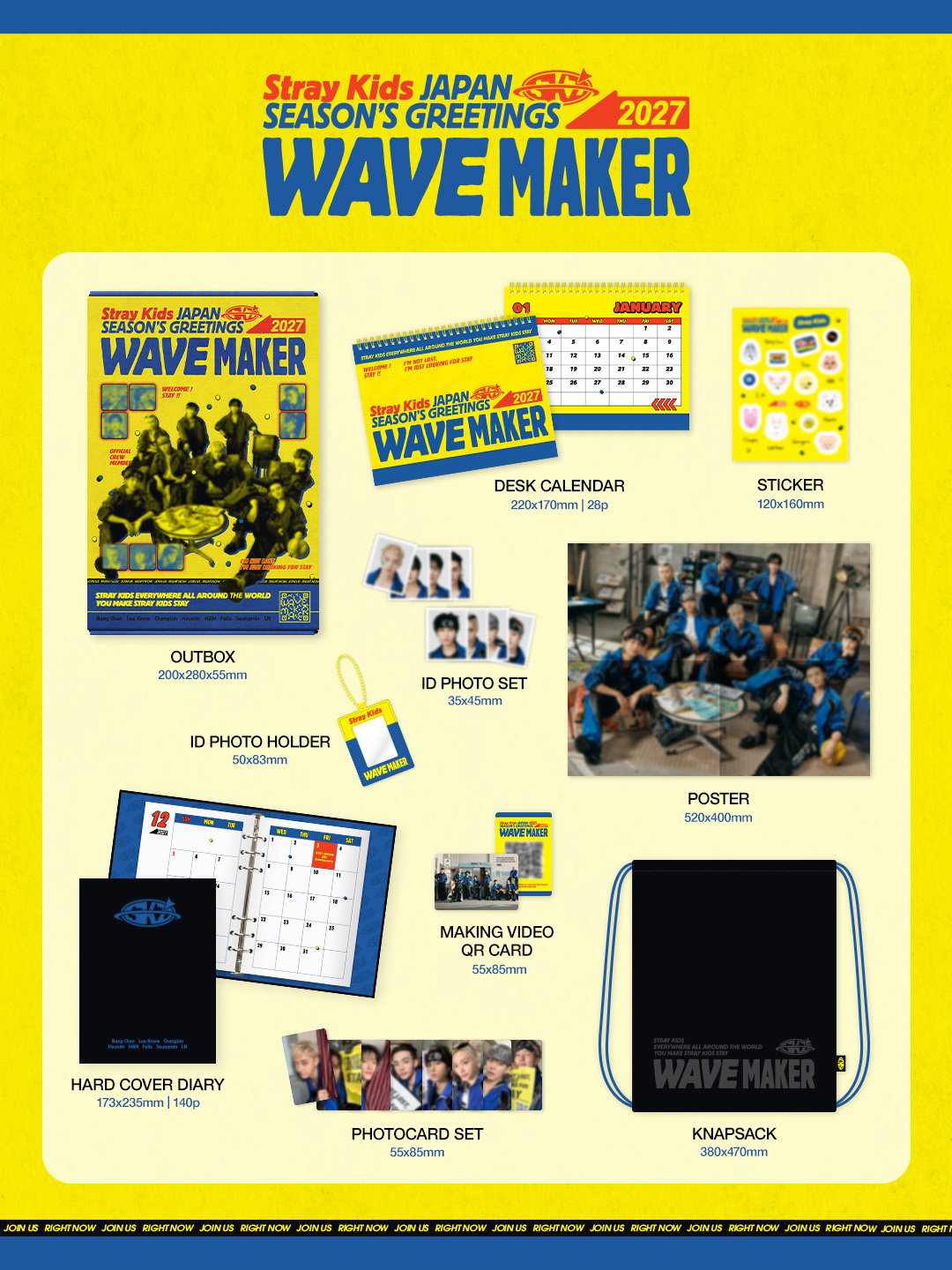 Stray Kids JAPAN SEASON’S GREETINGS 2027 “WAVE MAKER”
