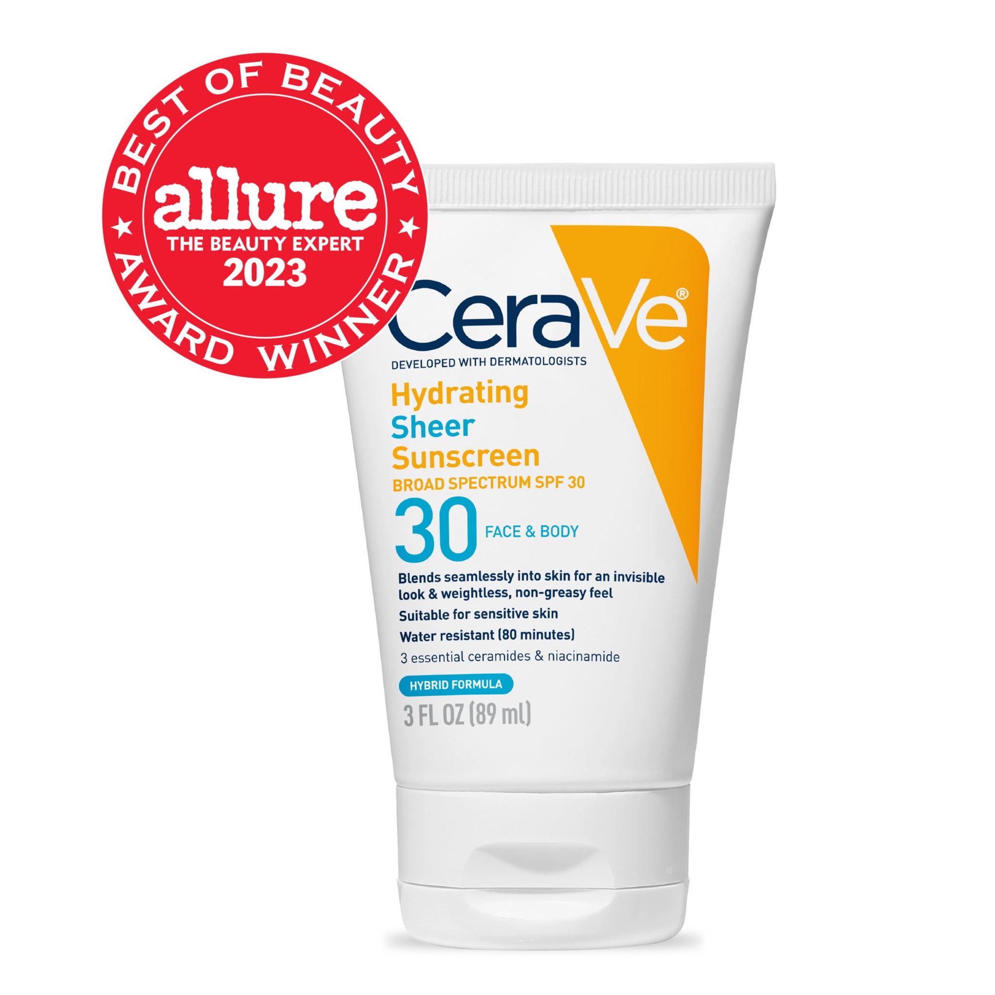 Cerave Hydrating Sheer Sunscreen SPF 30 Face Lotion_1