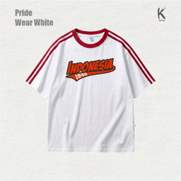 KAOS ATASAN OVERSIZE SERIES INDONESIA PRIDE WEAR WHITE