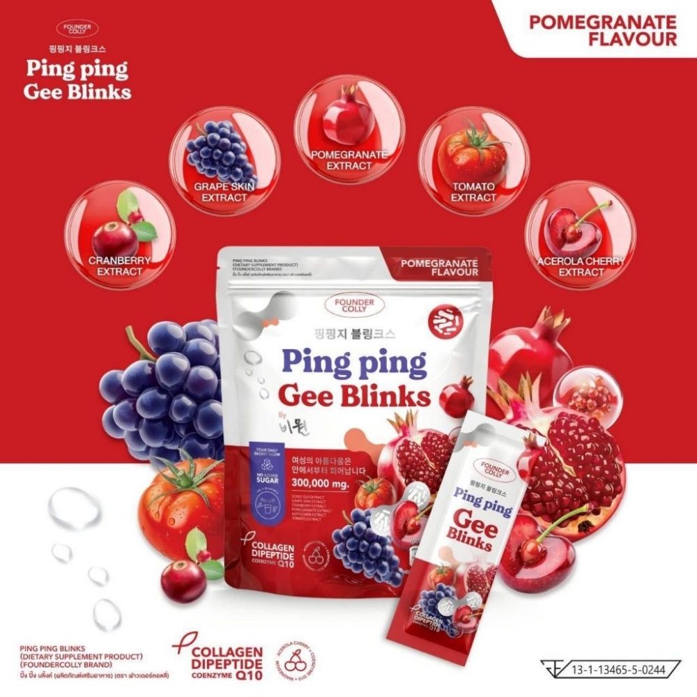 Founder Colly - Ping Ping Dietary Supplement (10g x 30 sachets) (Gee Blinks) | Wholesale Supplement Singapore_2