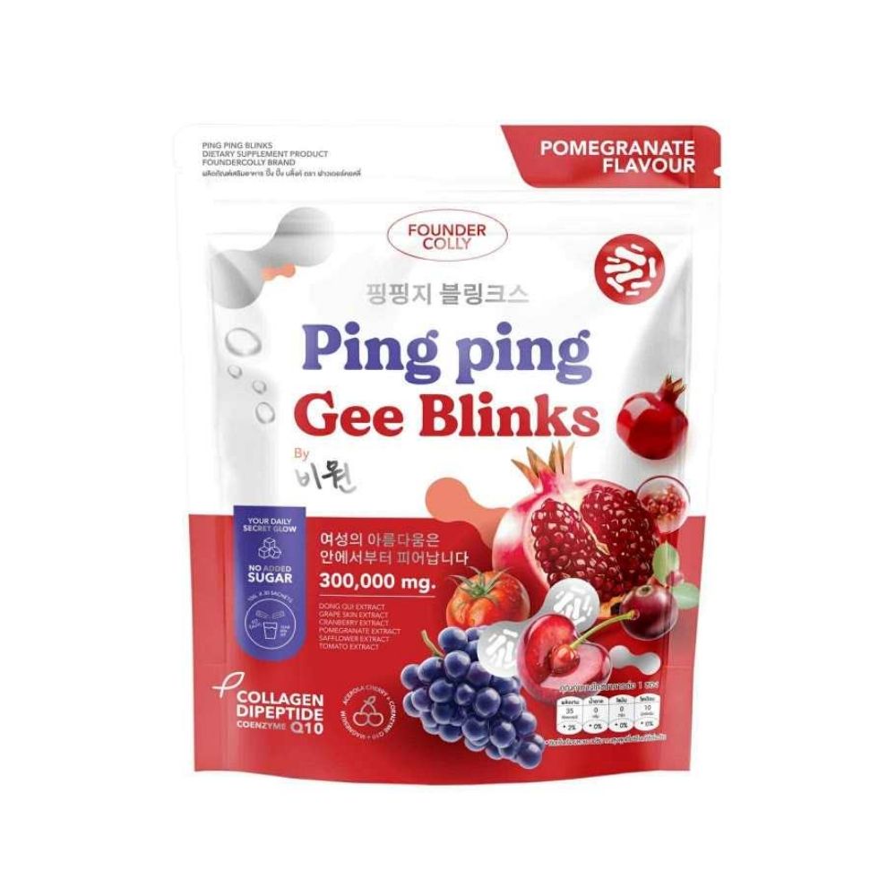 Founder Colly - Ping Ping Dietary Supplement (10g x 30 sachets) (Gee Blinks) | Wholesale Supplement Singapore