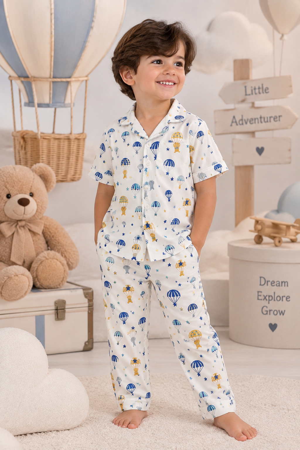   Vintage Balloon PJs  بجامة المناطيد الكلاسيكية_3