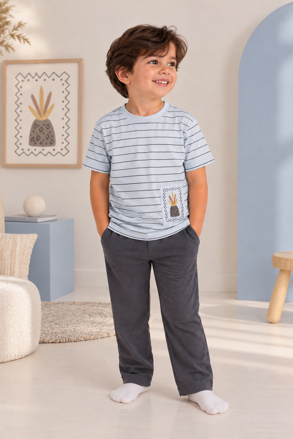   Little Set  الطقم الازرق /العنابي الصغير 
