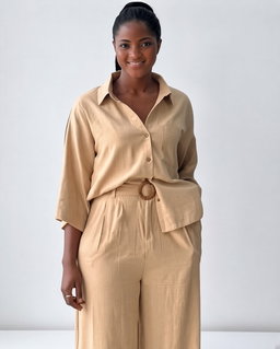 Brace length two-piece matching set with belt