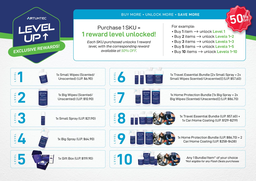 50% off Level Up Rewards