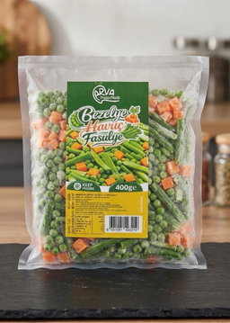 مشكل خضار (بازلاء، جزر، فاصوليا)400Gr - Bezelye Havuç Fasulye