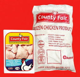 COUNTY FAIR CHICKEN PRIME PORTIONS 8 X 1.5KG <<< Econo Foods >>>