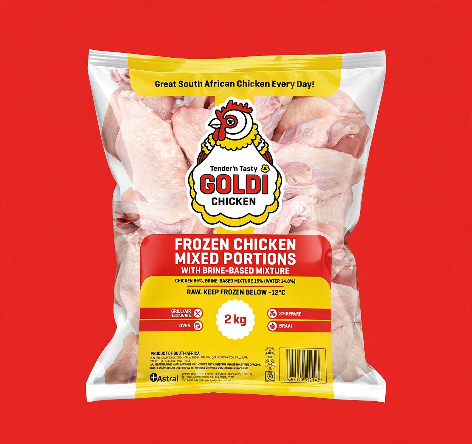 GOLDI CHICKEN MIXED PORTIONS 2KG <<< Econo Foods >>>
