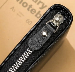 Premium Short Style Leather Men's Wallet - Zipper Coin Pocket, RFID & Multi-Card Holder