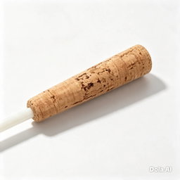 Batuta de madeira branca e cortiça natural com 38 ᶜᵐ