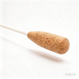 Batuta de madeira branca e cortiça natural com 38 ᶜᵐ