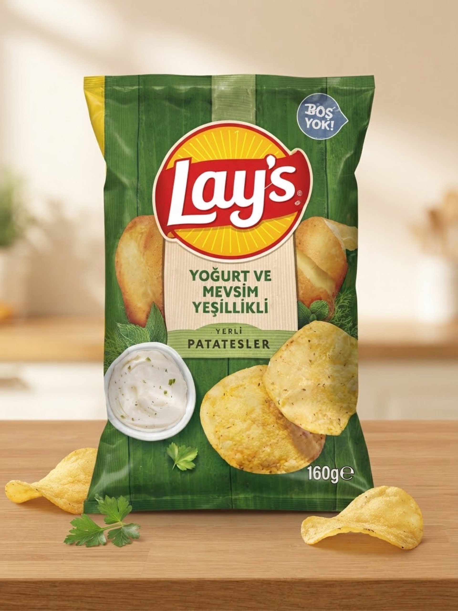 Lay's Yoğurt ve Mevsim Yeşillikli 160g_0