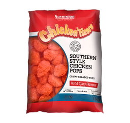 SOUTHERN STYLE CRUMBED CHICKEN SPICY POPS 1KG Code: SSSPU <<< Econo Foods >>>