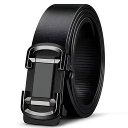 New Genuine Men's PU Belt Luxury Brand Automatic Buckle Soft Belt Work Pants Denim Belt Business Fashion