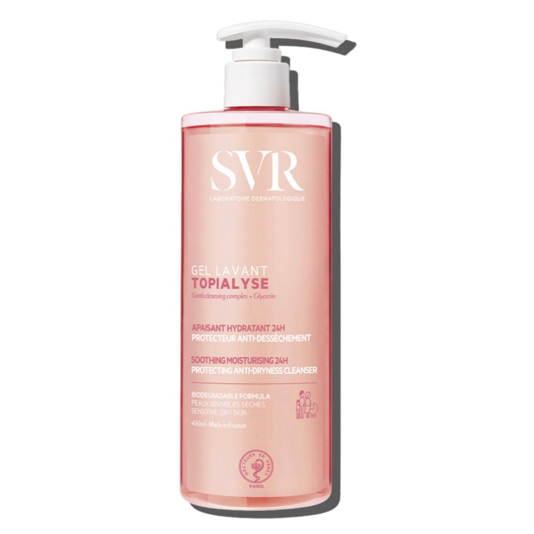 اس في ار غسول للبشرة الجافة و الحساسة 400 مل SVR Topialyse Cleansing Gel Dry And Sensitive Skins
