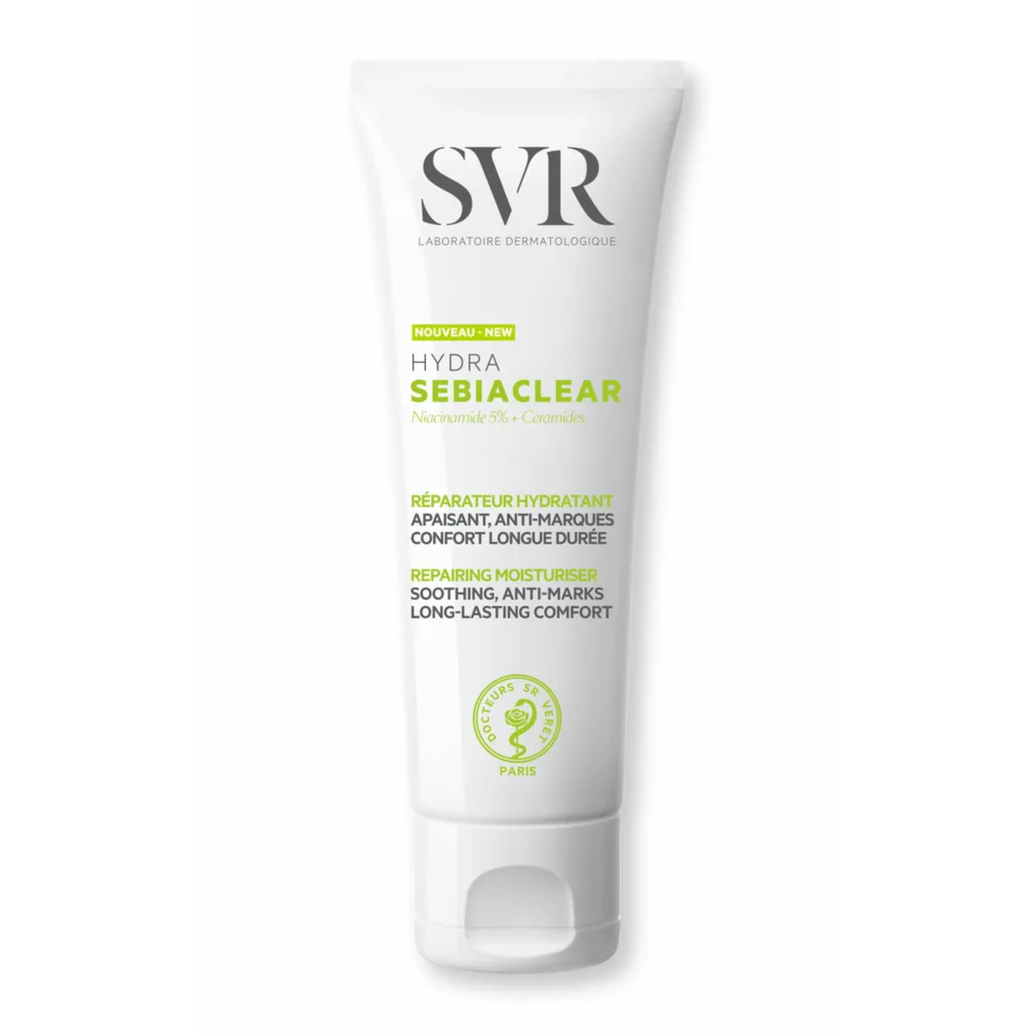 اس في ار مرطب بالنياسيناميد 5% + سيراميدات للبشرة الدهنية المعرضة لحب الشباب 40 مل  SVR Hydra Sebiaclear Niacinamide 5% + Ceramides_0