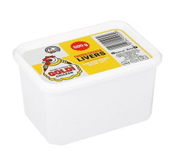 GOLDI CHICKEN LIVERS TUB 500G <<< Econo Foods >>>