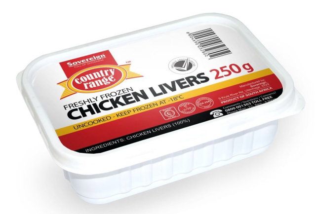 COUNTRY RANGE CHICKEN LIVERS TUB 250G <<< Econo Foods >>>