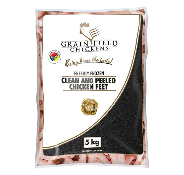 GRAINFIELD CHICKEN FEET CLEANED/PEELED 5KG <<< Econo Foods >>>