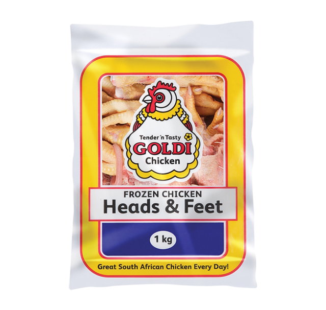 GOLDI CHICKEN HEADS & FEET 1KG <<< Econo Foods >>>