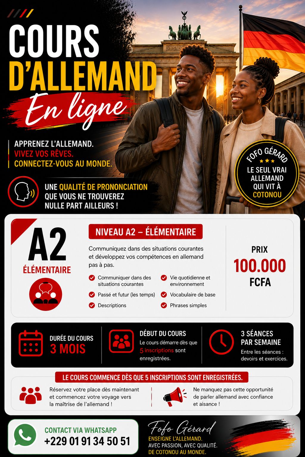 Allemand A2 - Cours en ligne