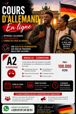 Allemand A2 - Cours en ligne