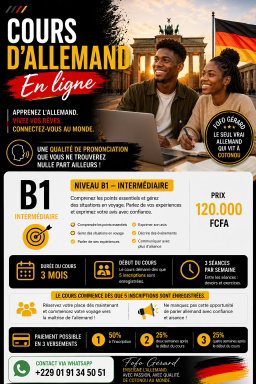 Allemand B1 - Cours en ligne