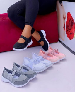 Women's Mary Jane style slip-on athletic sneakers