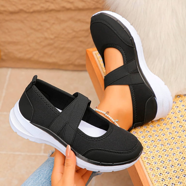 Women's Mary Jane style slip-on athletic sneakers_1