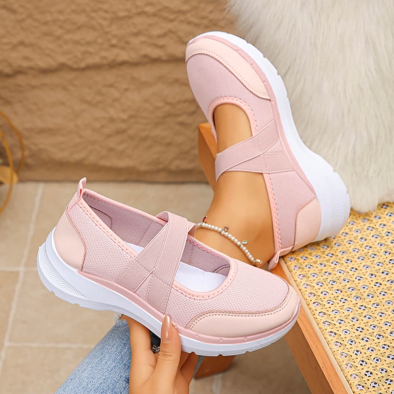 Women's Mary Jane style slip-on athletic sneakers_3