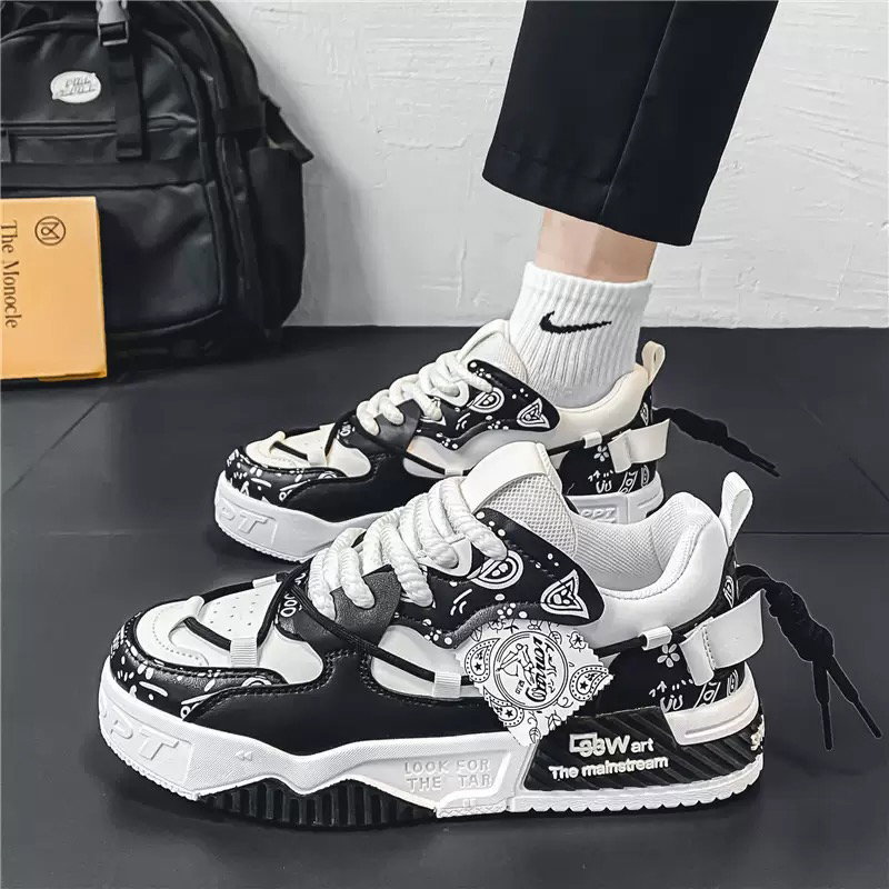 Bandana Paisley Printed Chunky Sneakers