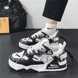 Bandana Paisley Printed Chunky Sneakers