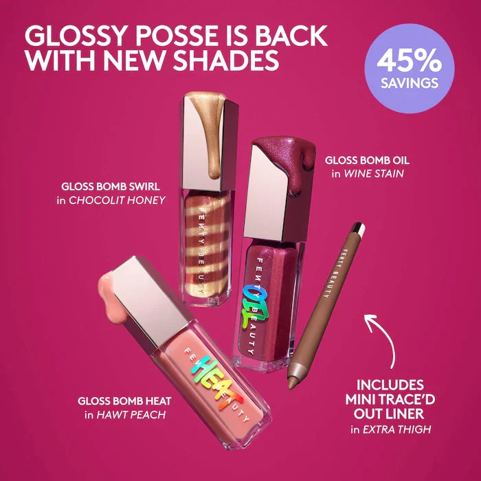 Fenty Beauty - Glossy Posse IX 4-Piece Lip Makeup Gift Set_1