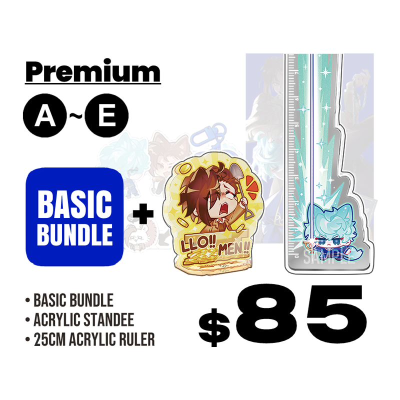 ✦【Premium Bundle🅱 Set 】🅰~🅴➁ - 30cm Ruler_0