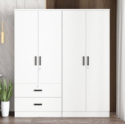 4-DOORS + 2-DRAWERS WARDROBE