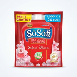 SoSoft Detergen Cair Doubel saset