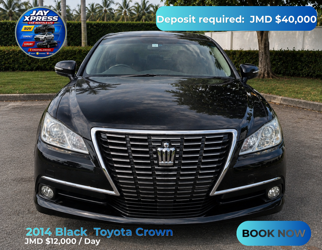 2014 Black Toyota Crown Daily Rental