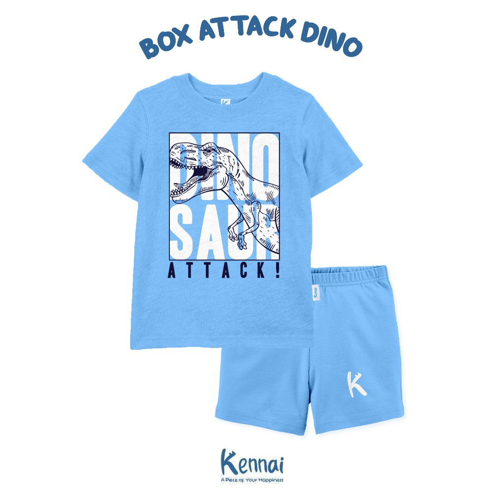 SETELAN PENDEK SERIES CLIP DINO BOX ATTACK DINO_0