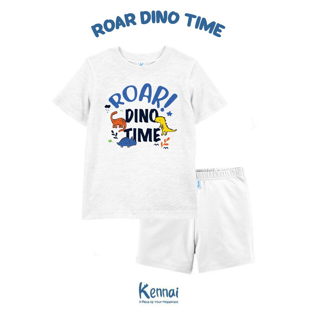 SETELAN PENDEK SERIES CLIP DINO ROAR DINO TIME