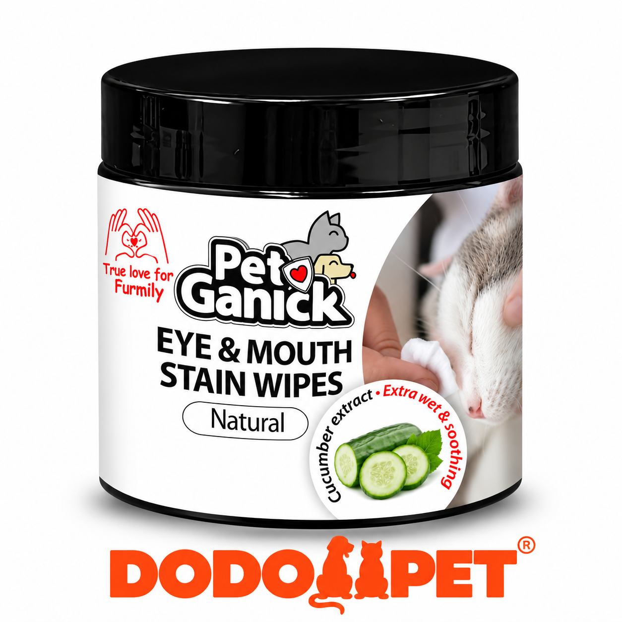 Pet Ganick Eye & Mouth Stain Wipes_0