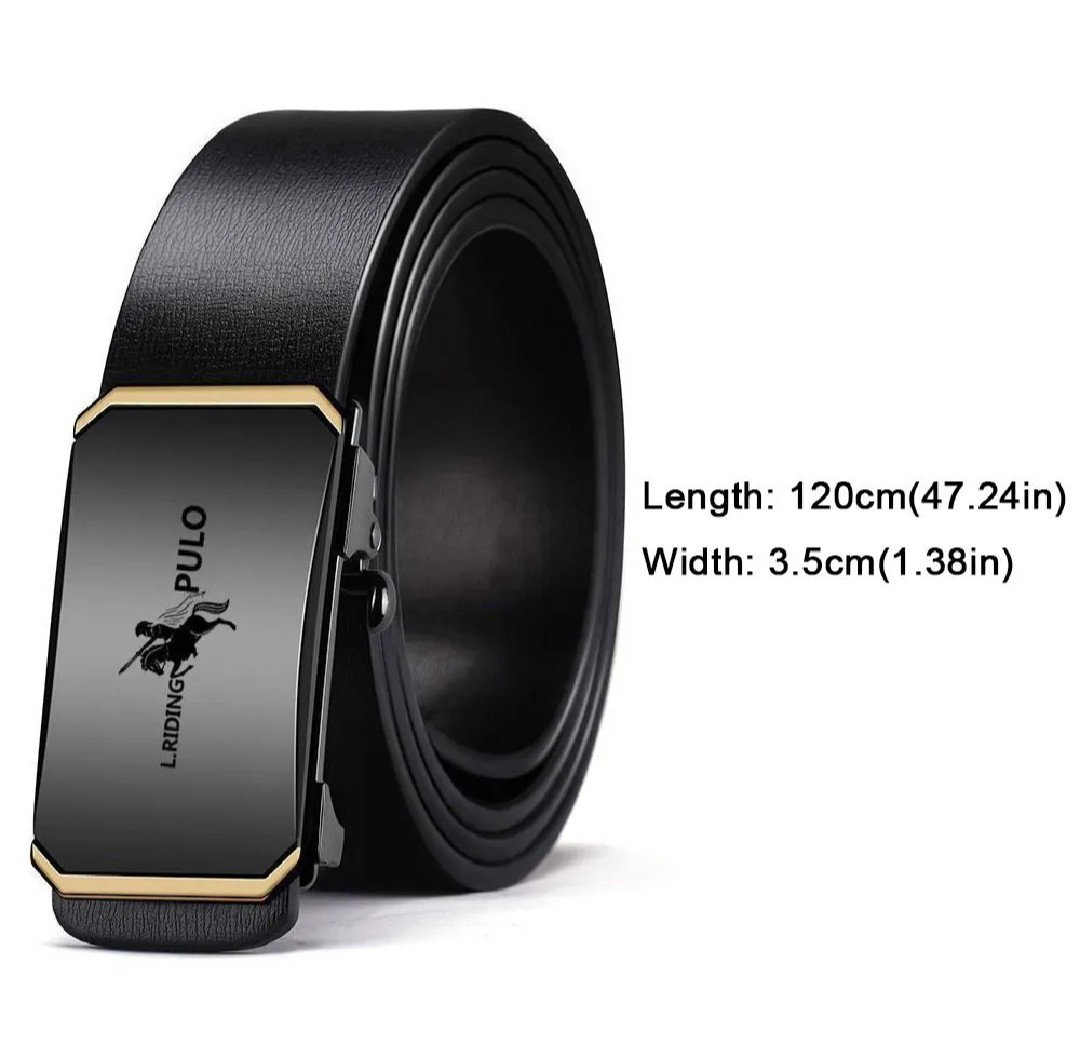 Genuine leather men's belt fashionable business luxury men's belt, trendy jeans versatile belt for men_4