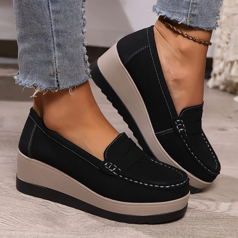 Women's platform wedge loafers_2